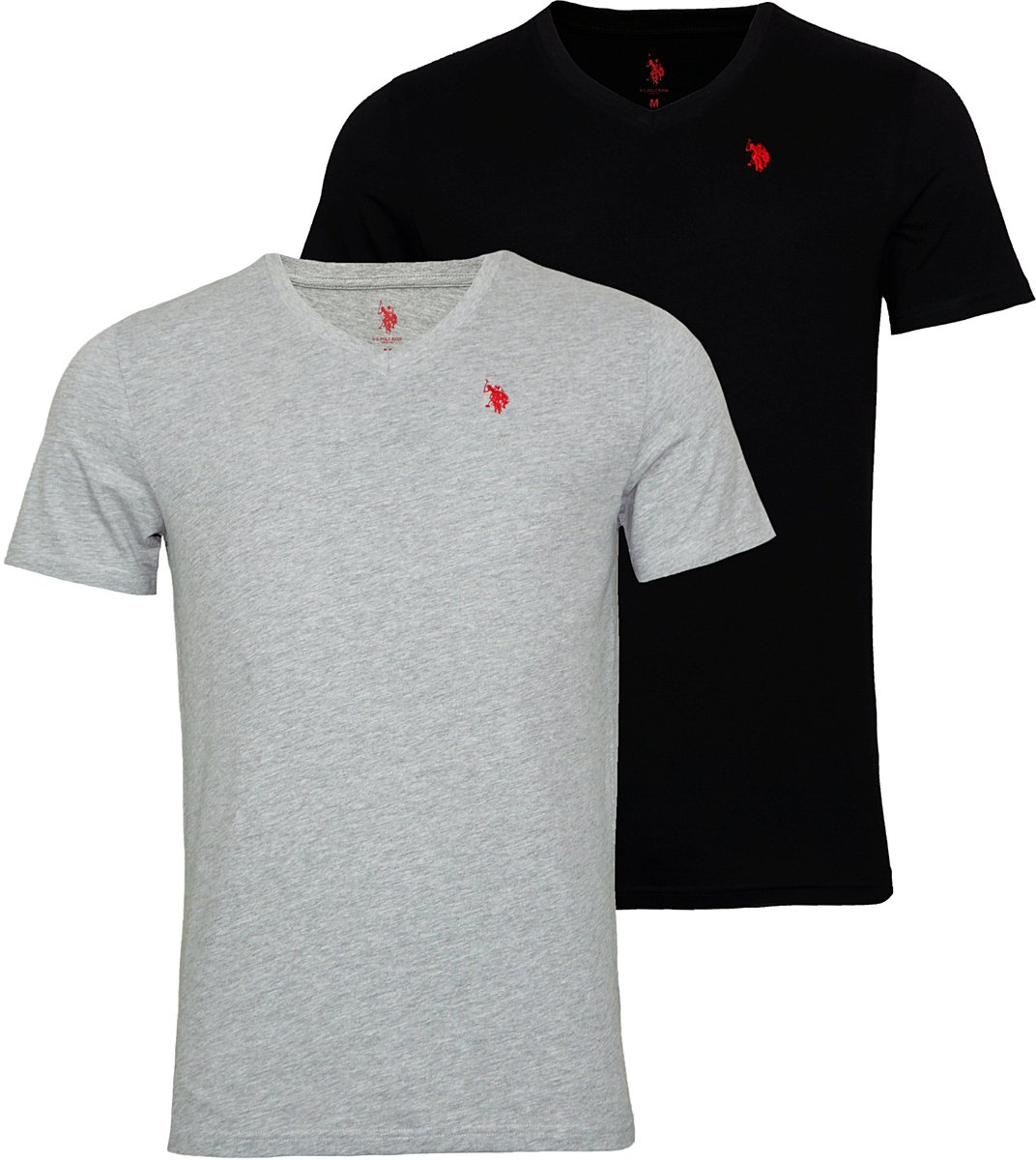 U.S. POLO T-Shirt 2 Pack Shortsleeve V-Neck