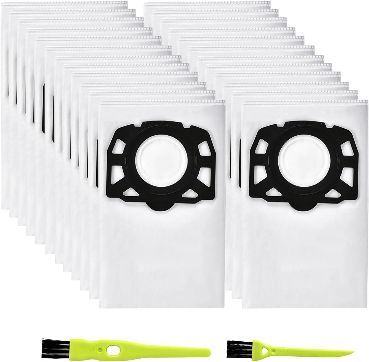 Famanu 15 vliesfilterzakken, compatibel met stofzuigers KFI 357, KWD1, KWD2, KWD3, WD2 Plus, WD3, SE 4001, SE 4002, WD 3.200-WD 3.800