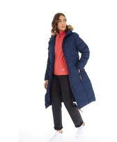 Veste matelassée imperméable à capuche Trespass pour femme, bleu marine, taille XL