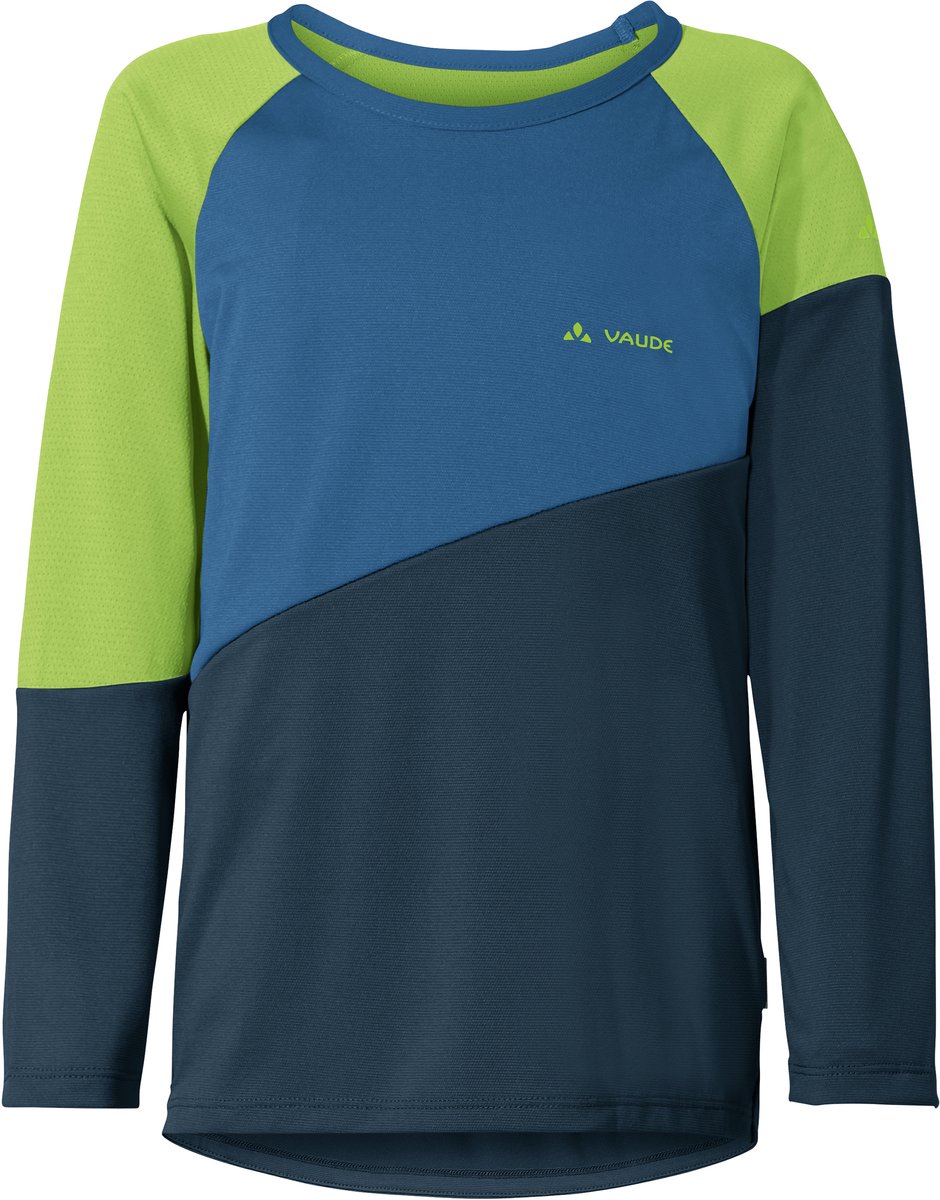 Vaude Bike Moab T-shirt Met Lange Mouwen 110-116 cm Jongen Blauw