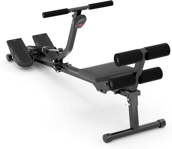 Roeitrainer Inklapbaar 12 Weerstandsniveaus Zwart - Roeitrainer - €259,95