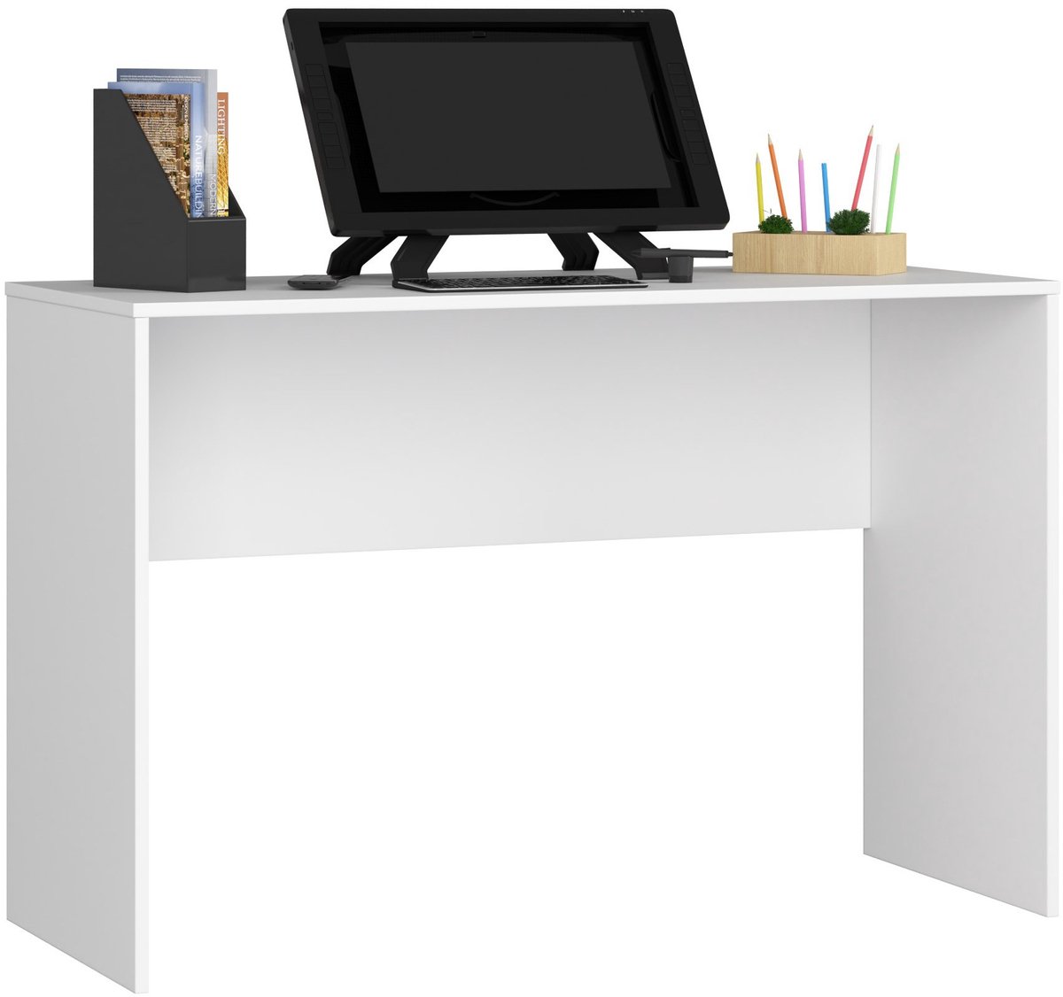 Bureau B-17 / Computerbureau / Computer Tafel / Vrijstaand Bureautafel / Wit / 120 x 79 x 50 cm