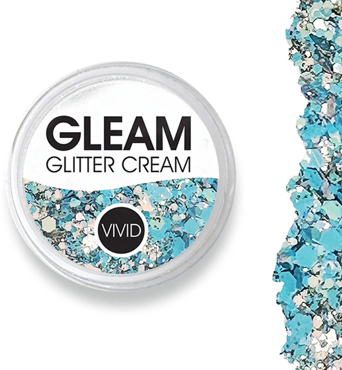 Vivid Gleam Chunky Glitter Cream- Bluebell