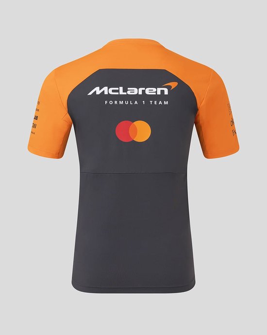 Mclaren Teamline T-shirt Grijs 2025 XXXL - Lando Norris - Oscar Piastri van McLaren — afbeelding 2