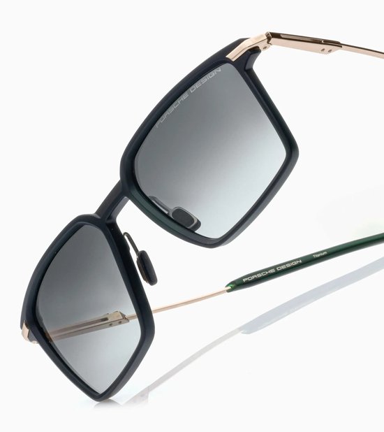 Zonnebril Porsche Design P8986 -55c226 55-20-145- zwart/goud/donker groen — afbeelding 3