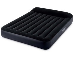 Intex 64143 Queen Pillow Rest Classic 2-Persoons Luchtbed 203x152x25 cm Zwart