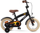 SJOEF Cruise Vélo Garçon 12 pouces - Mat Zwart