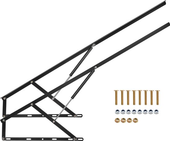 Système de levage de lit, dimensions de lit 59 x 79 cm, capacité de charge de 120 kg, kit de construction de lit mural à DIY , support de levage vertical robuste pour chambres d'amis