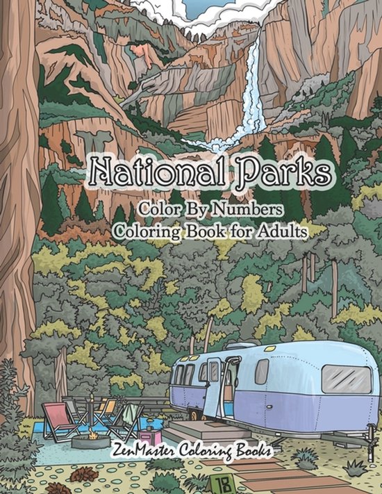 Adult Color by Number Coloring Books- National Parks Color B ... - cover