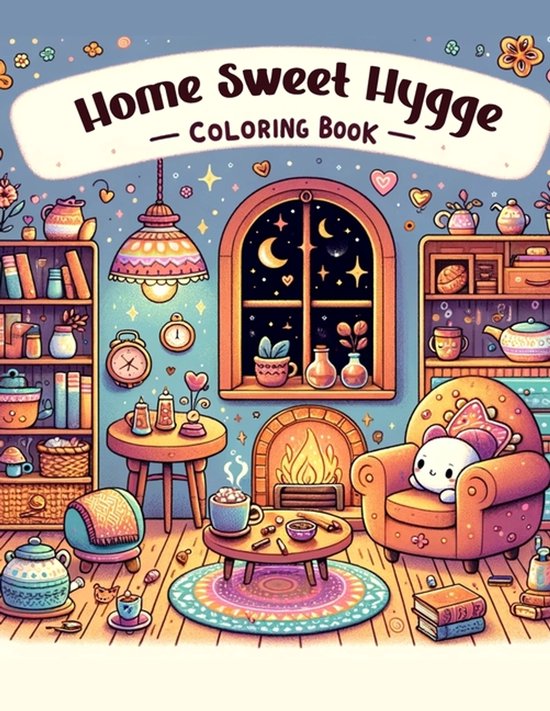 Home Sweet Hygge Coloring Book - cover