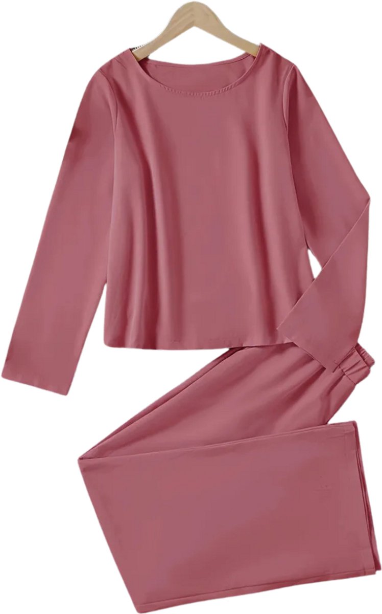 Nivard Linnen Broek Dames Zomerbroek Volwassenen Lange Broek Pantalon Strandbroek Zomer Ibiza Stijl Lichtpaars
