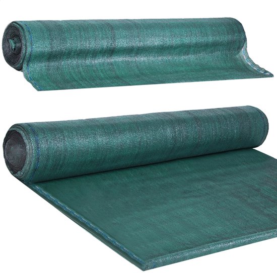 Filet de rupture visible Springos | Tissu de vue | Filet de confidentialité | Voile d'ombrage | Rouleau 1,5 x 10 m | 90 % d'ombre | 140g/m² | Vert