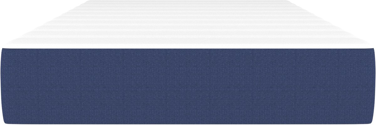 vidaXL - Pocketveringmatras - medium - 120x190x20 - cm - stof - blauw