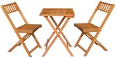Bol.com Bistroset Lyon 3- delig 2 Stoelen 1 Tafel Acacia Hardhout aanbieding