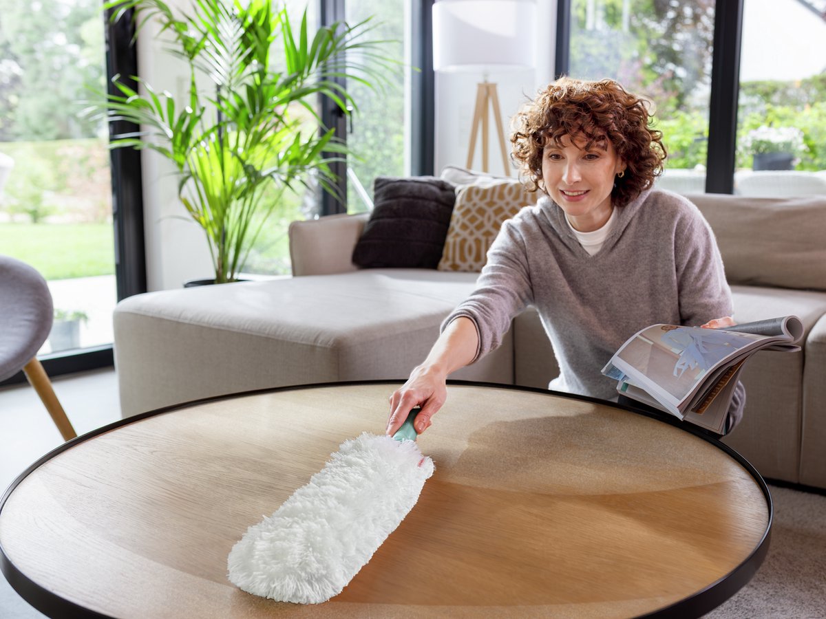 Plumeau SUPERDUSTER XL Leifheit – Microfibre Lavable, Extensible Avec Système Click
