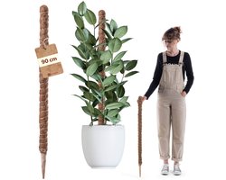 KADAX Monstera plantensteun – kokosvezelstok (90 cm), kokosstok en mosstok voor kamerplanten, klim- en steunhulp voor planten