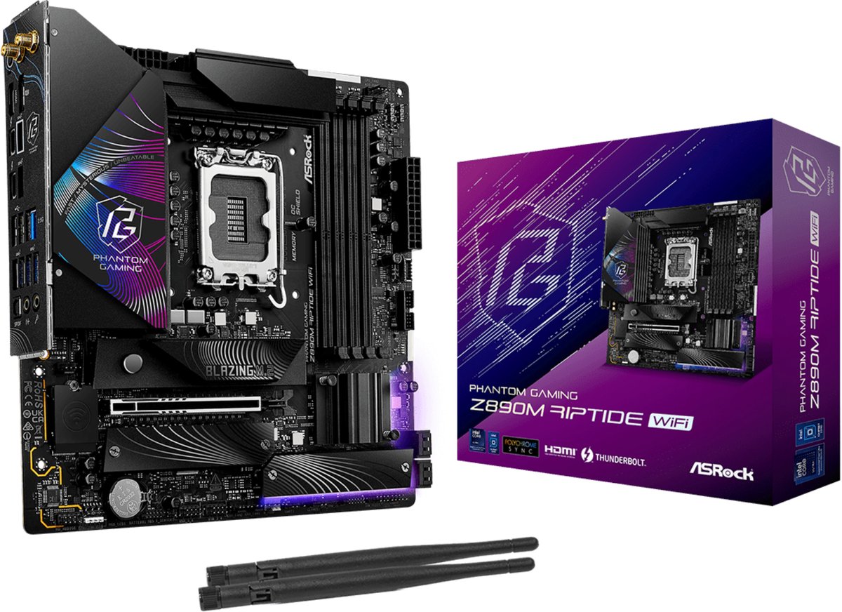 ASRock Phantom Gaming Z890M Riptide WiFi - Moederbord