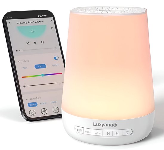 Luxyana® MBZ-285 White Noise Machine Baby met App - Premium Witte Ruis Machine