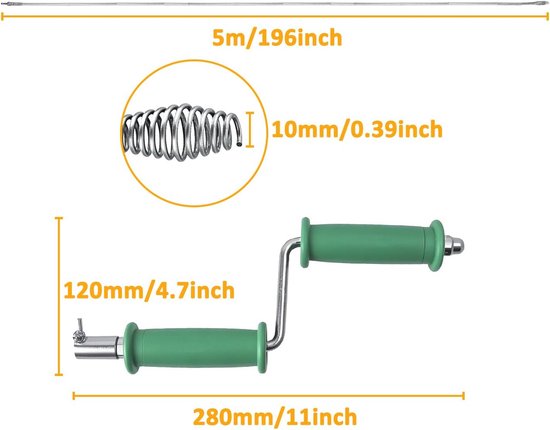 Batavia 7063455 MaxxPack 18V accu afvoerontstopper 6.8 m excl. Accu en lader