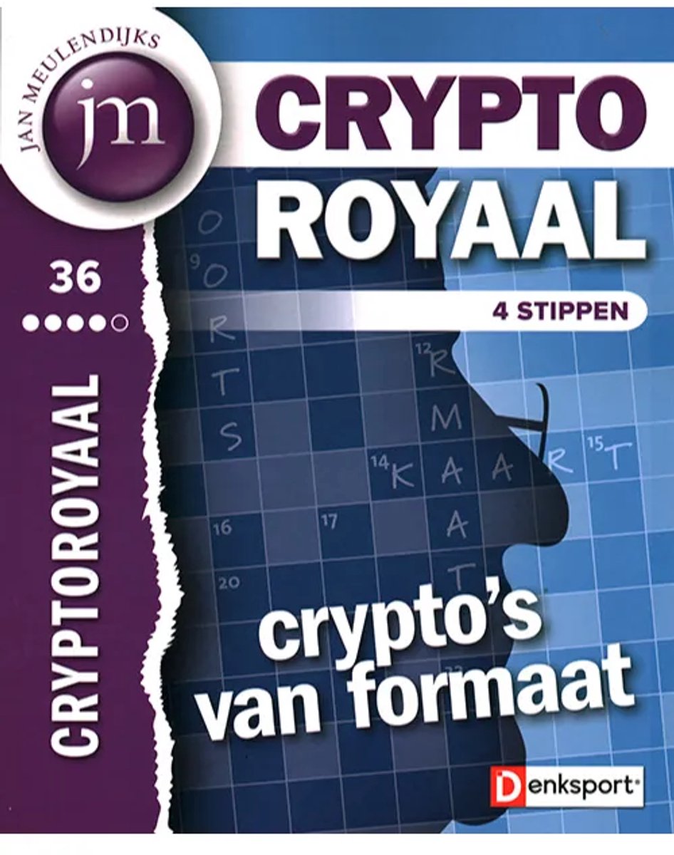 Jan Meulendijks CryptoRoyaal - Extra grote cryptogrammen 36 2025 | bol