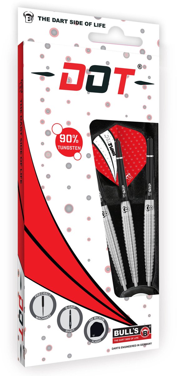 BULL'S Dot D6 90% - Dartpijlen 26 Gram