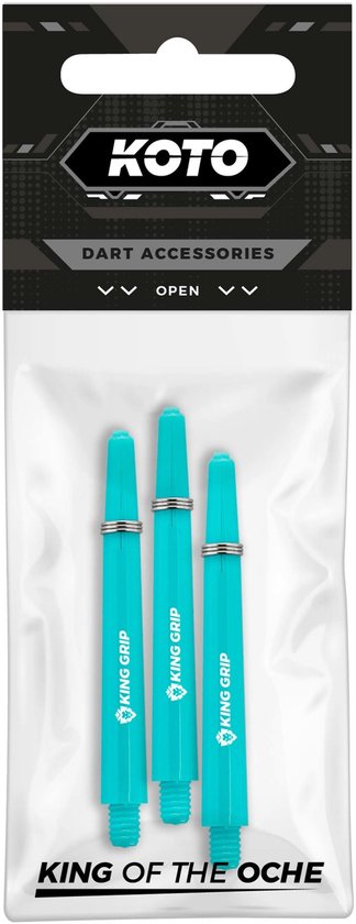 KOTO darts Shafts Collection Medium, 30 alberi e pratico strumento di rimozione, aste in nylon rosso, nero, blu, bianco, verde