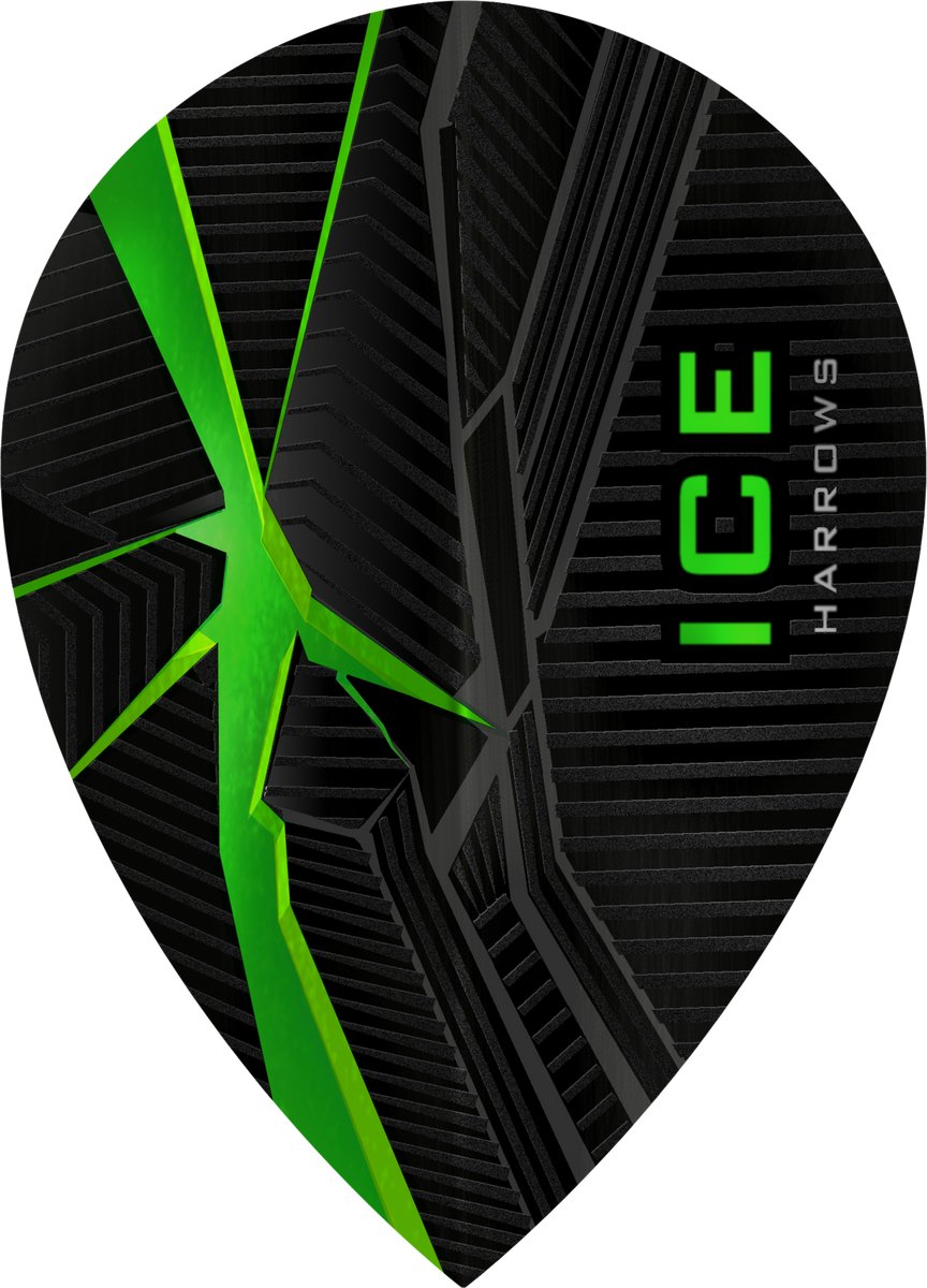 Harrows ICE Recut Pear Green - Dart Flights