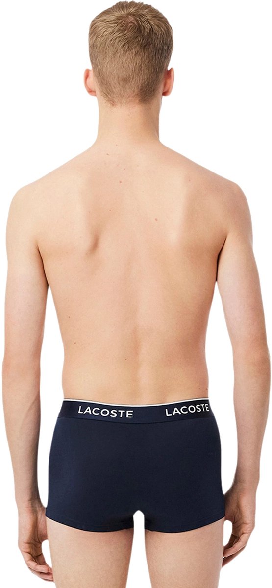 Lacoste heren 3P boxers basic combi blauw