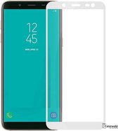 Samsung Galaxy J6 2018 full cover Screenprotector Tempered Glass Wit