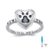 DOTUIARG Nummer 7 Hart Urn Ring voor As voor Vrouwen Ashes Keepsake Memorial Ring Urn Sieraden voor Sieraden