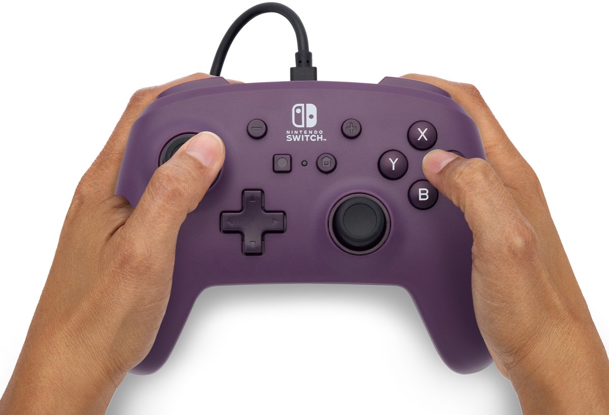 PowerA Bedrade Controller - Nintendo Switch - Galaxy Paars - 3m USB-kabel – foto 5