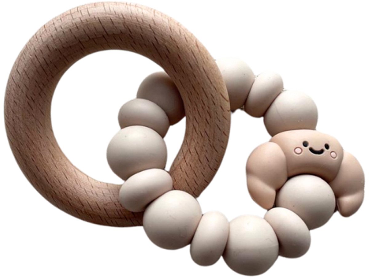 Chewies & More Bijtring - Croissant - Beige