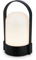 B.K.Licht Asa - Oplaadbare Tafellamp - snoerloze lamp - dimbaar - kampeerlamp - tentlamp - 50 Lm - voor binnen en buiten - 9 x 8 x 15,5 cm - zwart