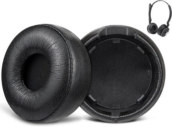 Coussinets Remplacment Pour Casque Jabra Engage 55/65/75 Stéréo - Mousse Haute Densité, Cuir Protéiné
