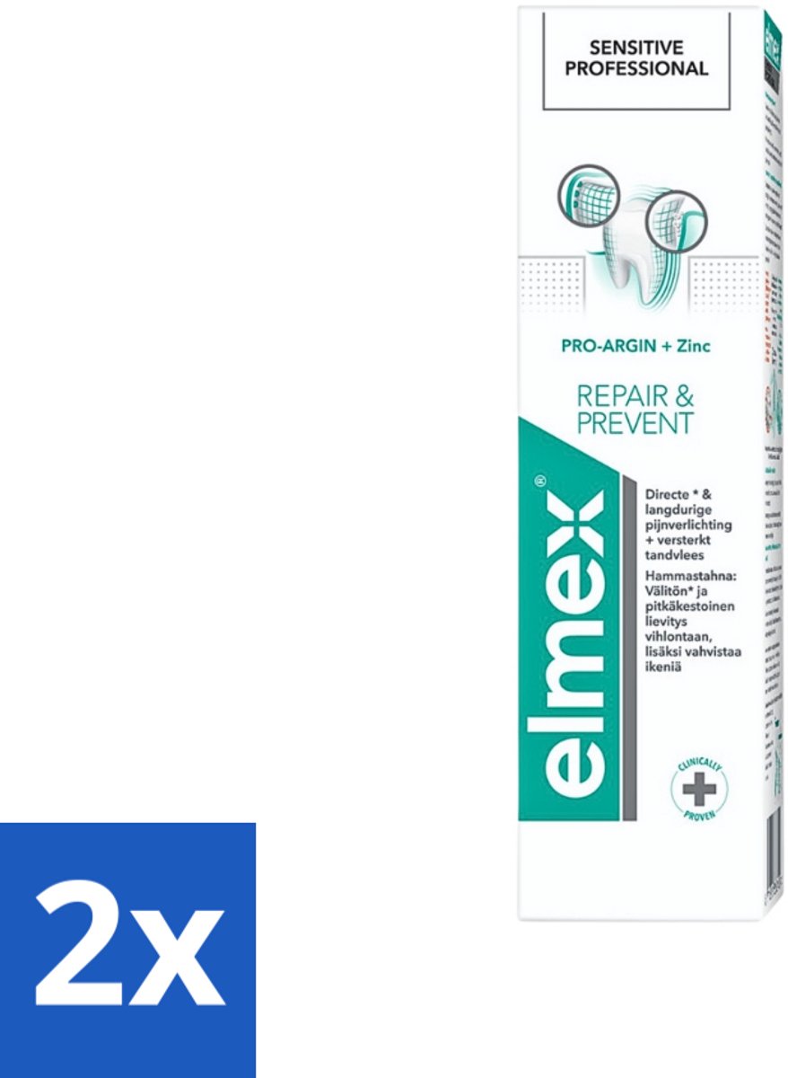 Elmex Tandpasta Sensitive Professional Gum Care 75 ml - Voordeelverpakking - 2 stuks