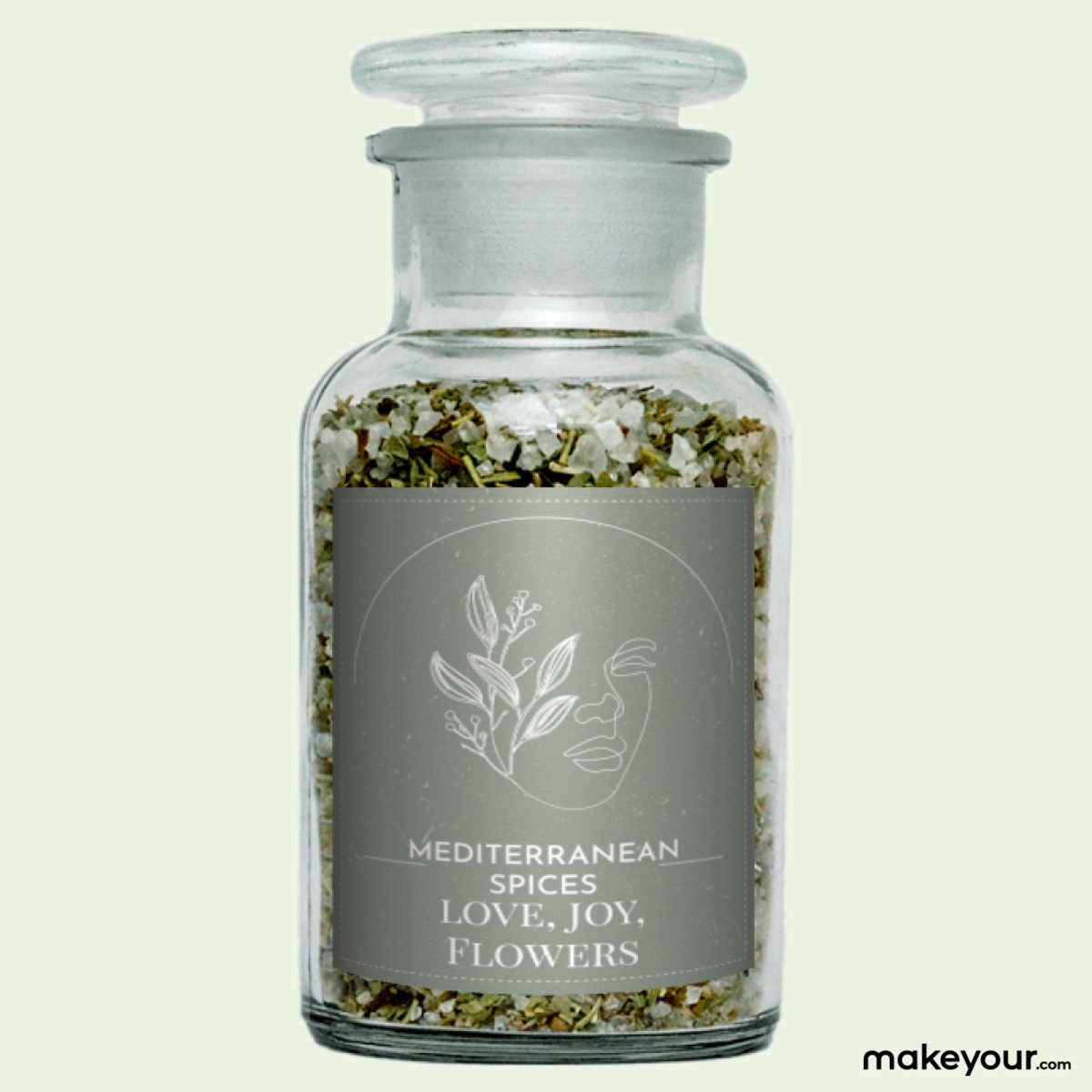 Goedkoopste Kruiden met Etiket Love Joy Flowers - Origineel Verjaardagscadeau - makeyour.com - Premium Kruiden - makeyour.com