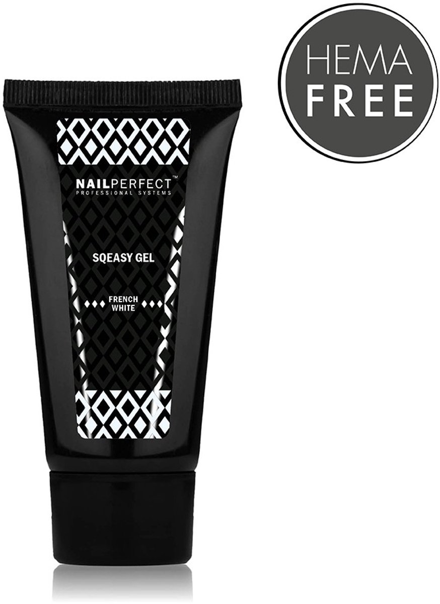 NailPerfect Sqeasy Gel French White - 60gr