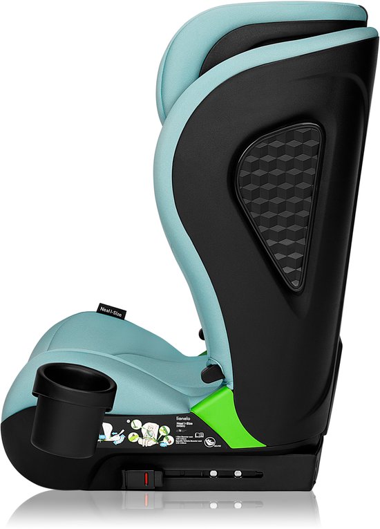 Lionelo Neal i-Size - Autostoel 100-150 cm - ISOFIX of autogordel - Verstelbare hoofdsteun (10 standen) - Kantelbare rugleuning (4 standen) - Side Impact Protection - Bekerhouder - EPP/EPS schuim - Afneembare hoes - Comfortabel & universeel van LIONELO — afbeelding 5