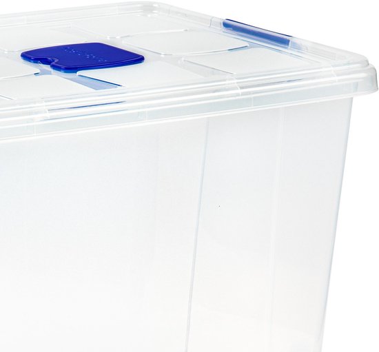 Rotho Albris Set van 2 Opbergdozen 45l met Deksel, Kunststof (PP Rotho Albris Set van 2 Opbergdozen 45l met Deksel, Kunststof (PP