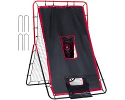 Honkbal En Softbal Rebounder Net, 3,5 X 4,5 Foot 2-In-1 Pitch Trainer, Pitch Back Net voor Veld- En Werpoefeningen, Duurzame Return Trainer