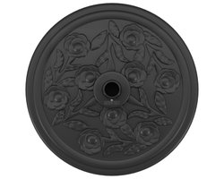 vidaXL - Parasolvoet - met - Wielen - voor - Ø38-48 - mm - Stangen - 13 - kg - Rond