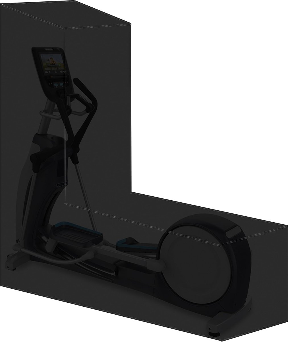 Ibenzoa® Crosstrainer Beschermhoes Waterdicht voor Elliptische Machines met Verstelbaar Winddicht Koord