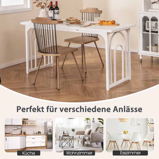 Eetkamertafel REPA 120 X 60 X 76 Cm Sheesham Rustiek Massief Hout Design Landhuis Eettafel Tafel Voor Eetkamer Rechthoekig 4 6 Personen