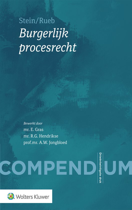 Compendium van het burgerlijk procesrecht - cover