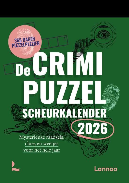 De Crimi Puzzel Scheurkalender 2026