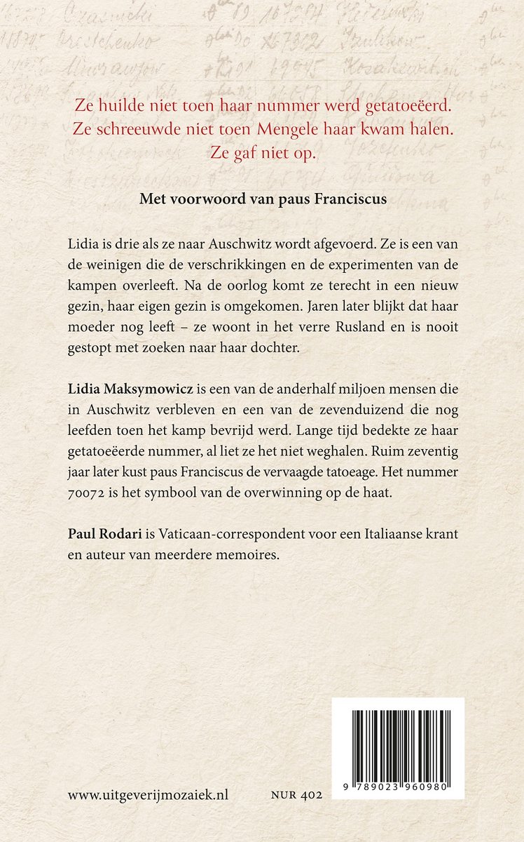 In Birkenau haatte ik niemand - back cover