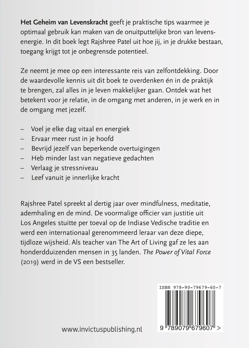 Het geheim van levenskracht - back cover
