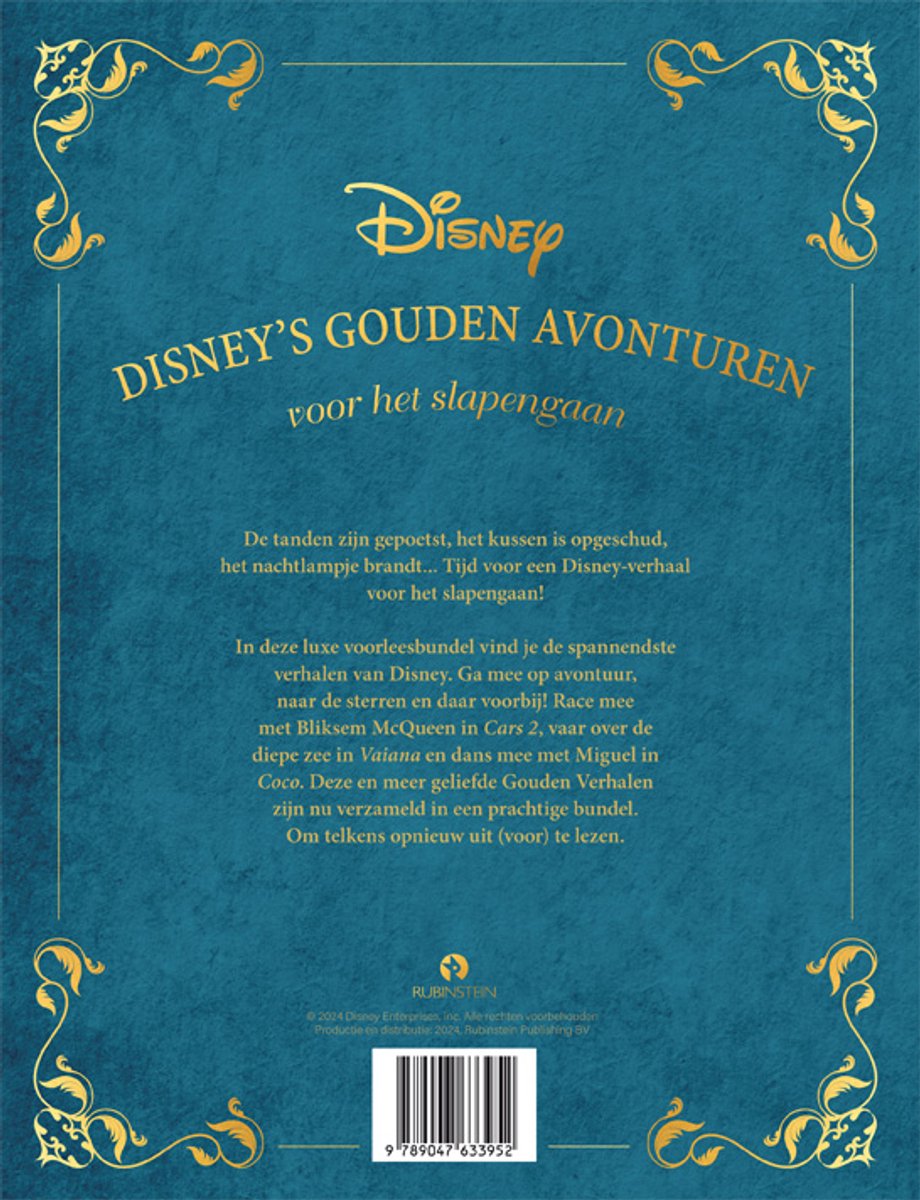 Disney's Gouden Avonturen voor het slapengaan - back cover