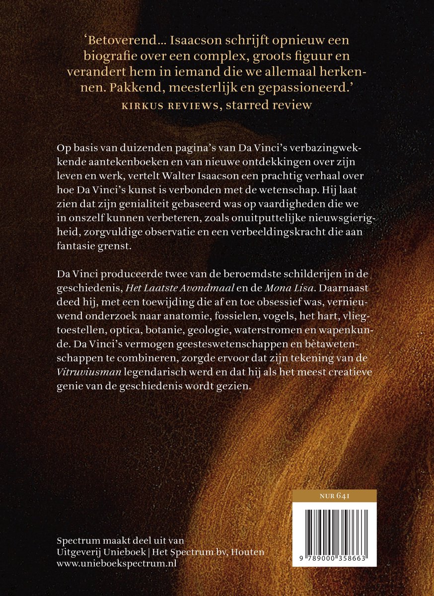 Leonardo da Vinci - back cover