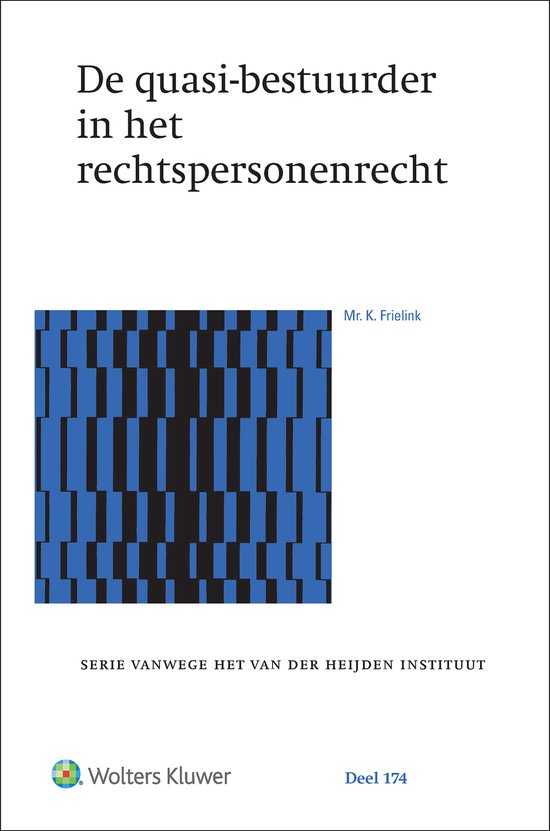 De quasi-bestuurder in het rechtspersonenrecht - cover